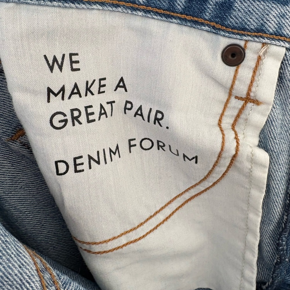Denim Forum Coco Light Blue Wide Leg Jeans - Picture 11 of 13